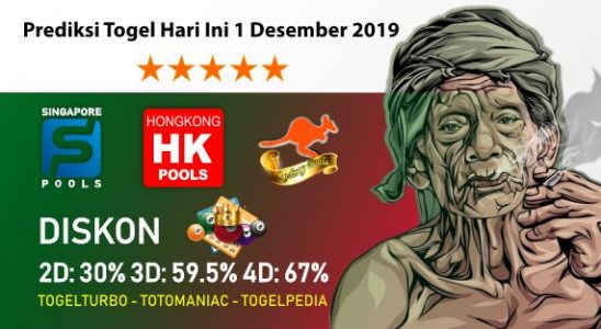 Prediksi Togel Hari Ini 1 Desember 2019