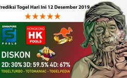 Prediksi Togel Hari Ini 12 Desember 2019