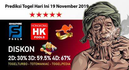 Prediksi Togel Hari Ini 19 November 2019