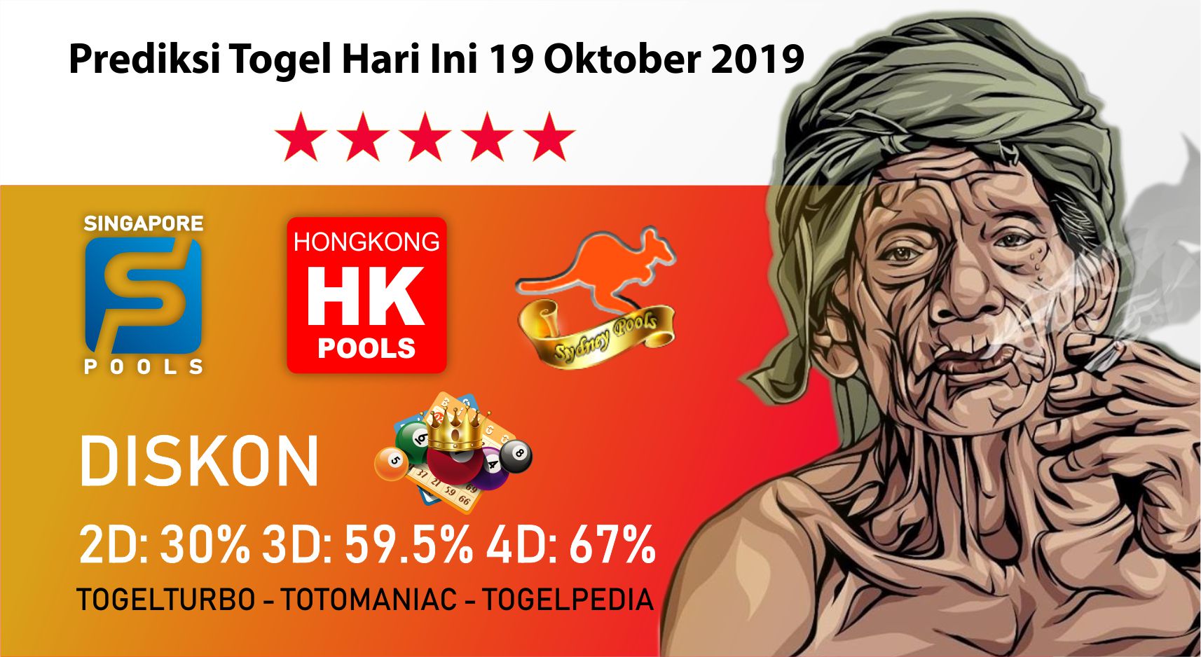 Prediksi Togel Hari Ini 19 Oktober 2019