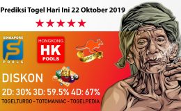 Prediksi Togel Hari Ini 22 Oktober 2019