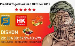 Prediksi Togel Hari Ini 8 Oktober 2019