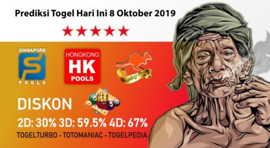 Prediksi Togel Hari Ini 8 Oktober 2019