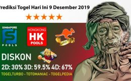 Prediksi Togel Hari Ini 9 Desember 2019