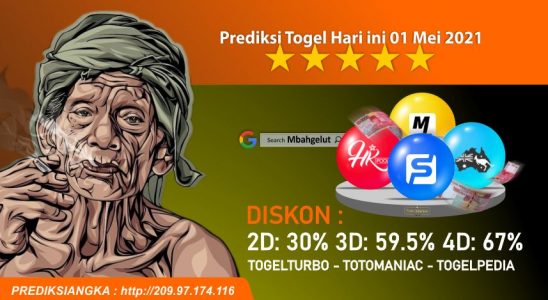 Prediksi Togel Hari ini 01 Mei 2021