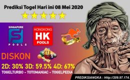 Prediksi Togel Hari ini 08 Mei 2020]