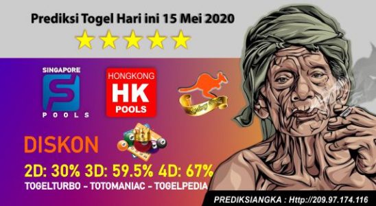 Prediksi Togel Hari ini 15 Mei 2020