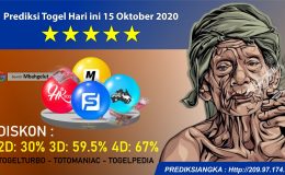 Prediksi Togel Hari ini 15 Oktober 2020