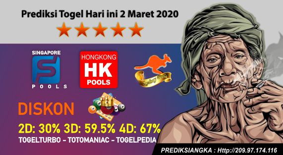Prediksi Togel Hari ini 2 Maret 2020