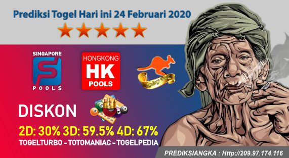 Prediksi Togel Hari ini 24 Februari 2020