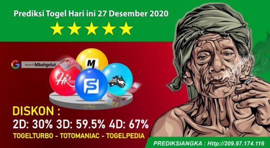 Prediksi Togel Hari ini 27 Desember 2020