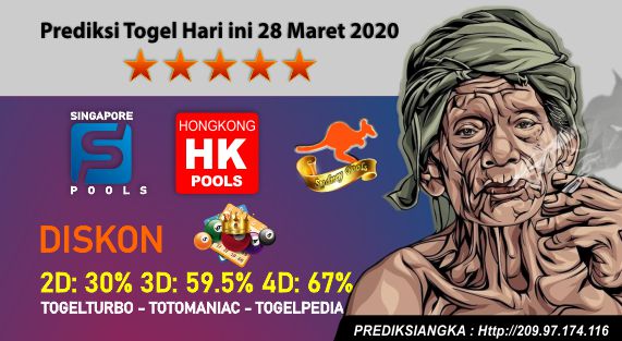 Prediksi Togel Hari ini 28 Maret 2020