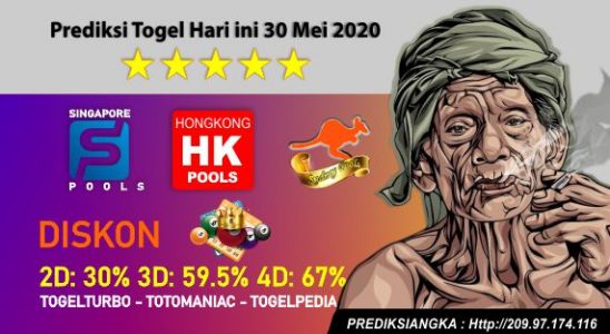 Prediksi Togel Hari ini 30 Mei 2020