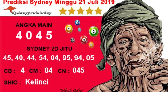 Prediksi Togel Sydney Minggu