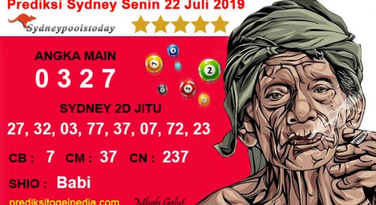 Prediksi Togel Sydney Senin